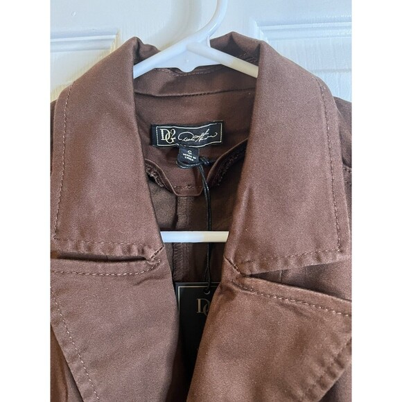 DG2 Diane Gilman Brown Blazer Size Small NWT - Picture 2 of 8